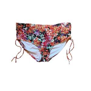 Kenneth Cole Reaction Women's Plus Size 2X Bikini Bottom Floral Colorful Boho